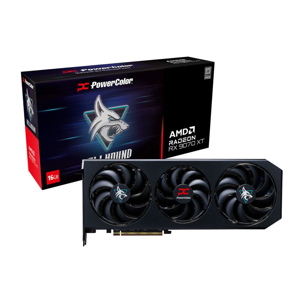PowerColor Hellhound AMD Radeon RX 9070 XT 16GB OC 1 PowerColor Hellhound AMD Radeon RX 9070 XT 16GB OC