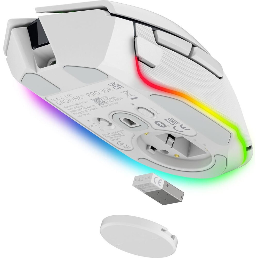 Razer Basilisk v3 Pro 35K (Blanc)