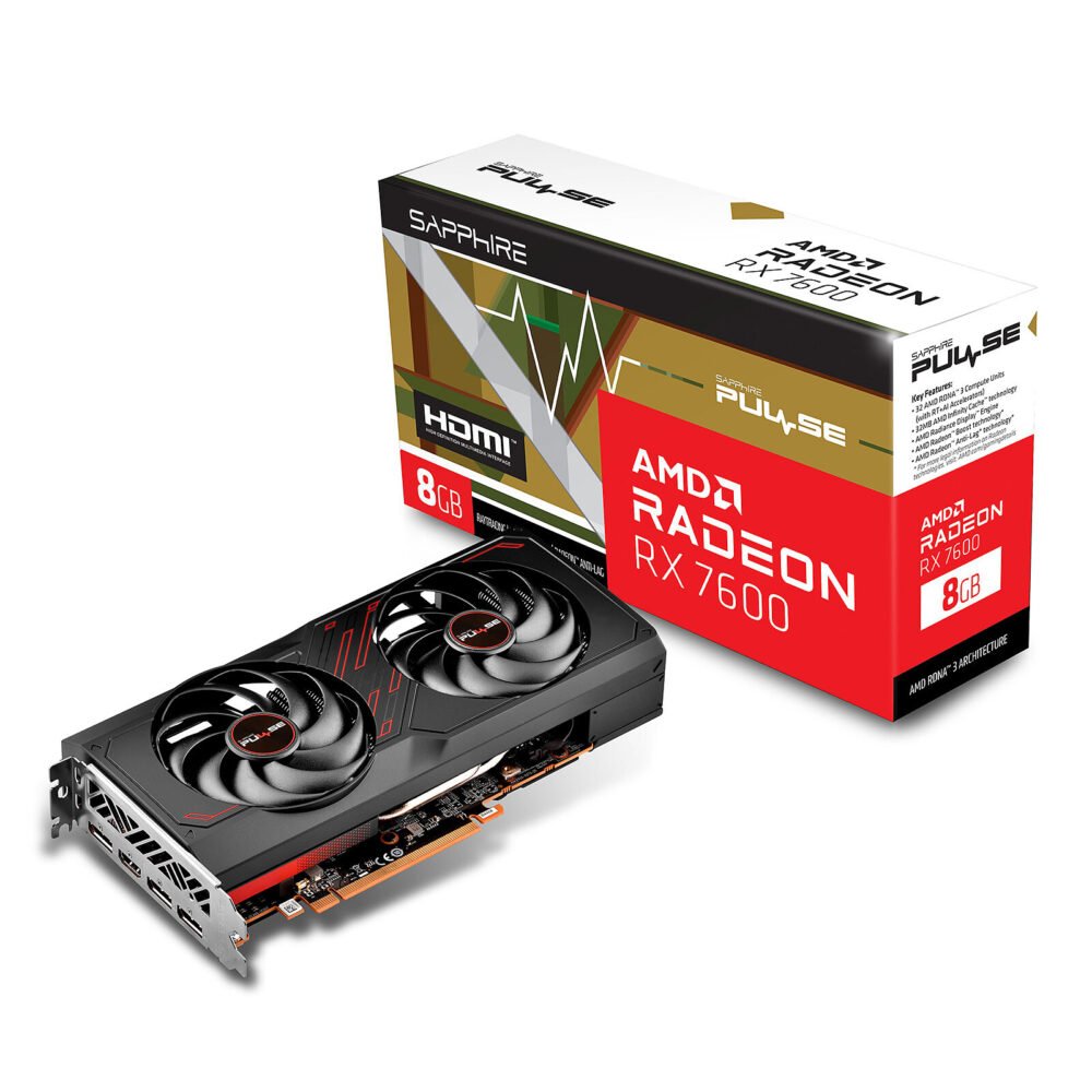 Sapphire Pulse AMD Radeon RX 7600 8GB 1 Sapphire Pulse AMD Radeon RX 7600 8GB