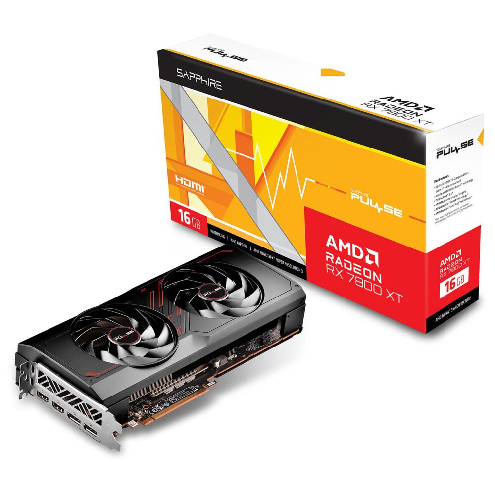Sapphire PULSE AMD Radeon RX 7800 XT 16GB 1 Sapphire PULSE AMD Radeon RX 7800 XT 16GB