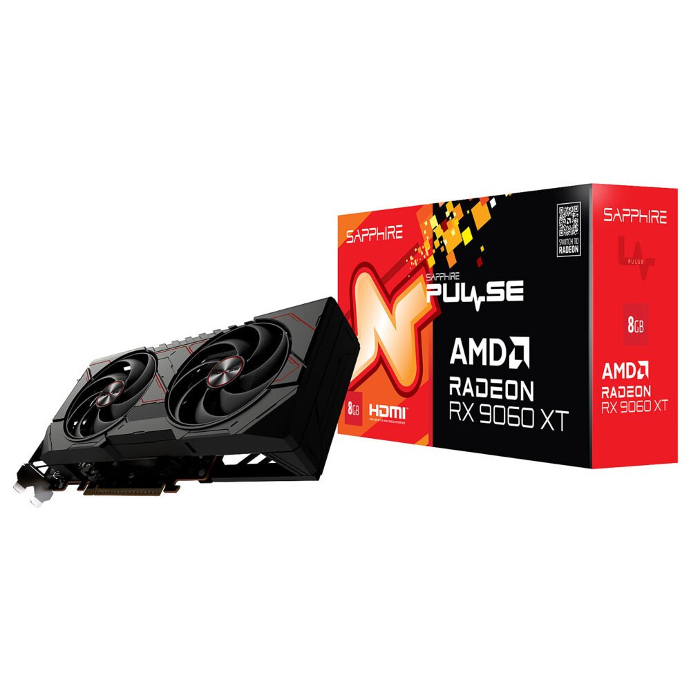 Sapphire PULSE AMD Radeon RX 9060 XT 8GB 1 Sapphire PULSE AMD Radeon RX 9060 XT 8GB