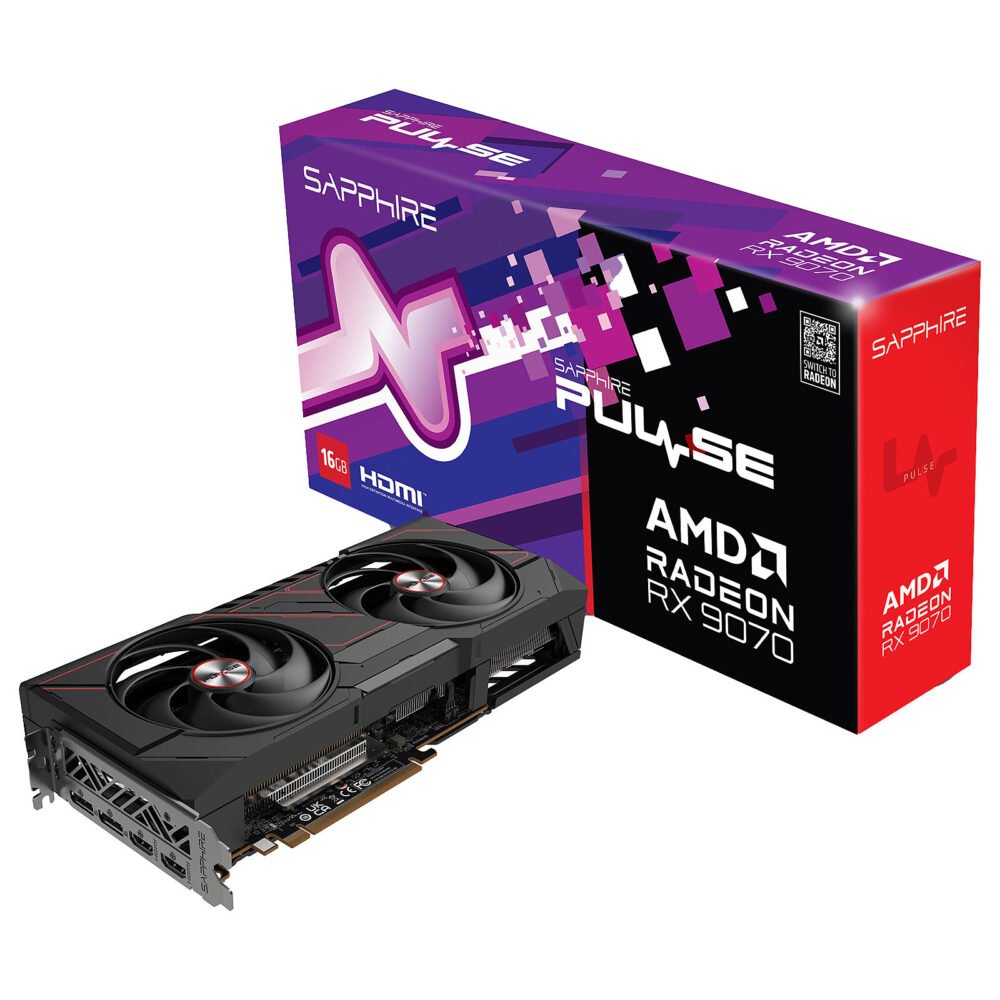 Sapphire PULSE AMD Radeon RX 9070 16GB 1 Sapphire PULSE AMD Radeon RX 9070 16GB