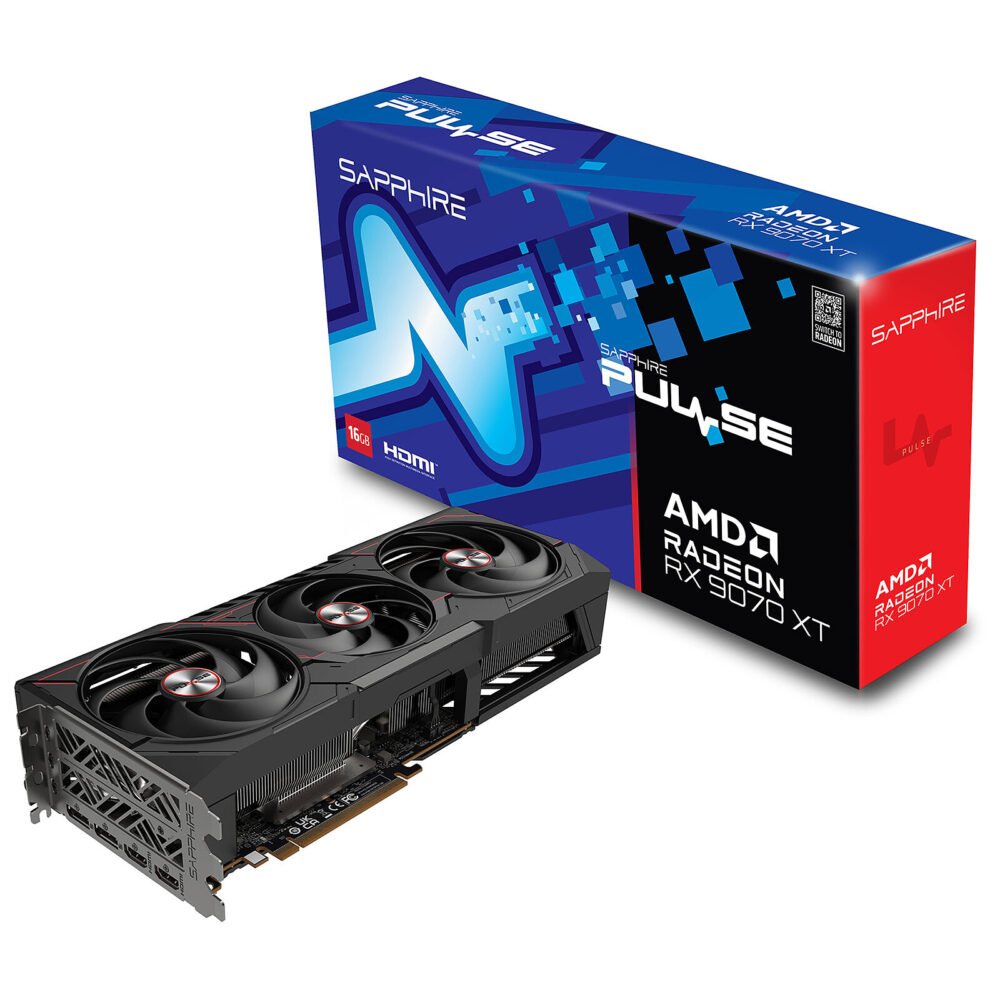 Sapphire PUlse AMD Radeon RX 9070 XT 16GB 1 Sapphire PUlse AMD Radeon RX 9070 XT 16GB