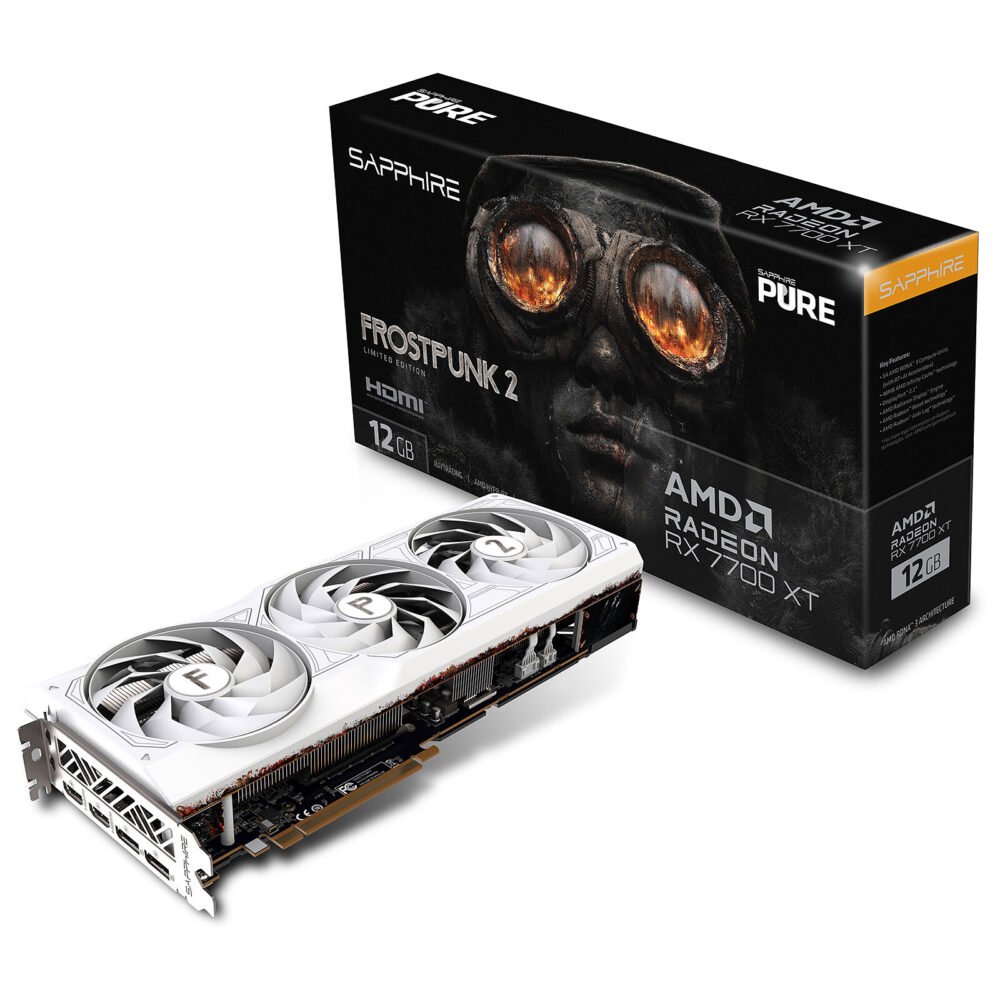 Sapphire PURE AMD Radeon RX 7700 XT 12GB Frostpunk 2 Edition 1 Sapphire PURE AMD Radeon RX 7700 XT 12GB Frostpunk 2 Edition