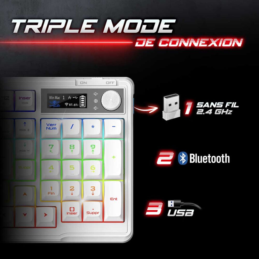 Spirit of Gamer Elite K60 (Blanc)