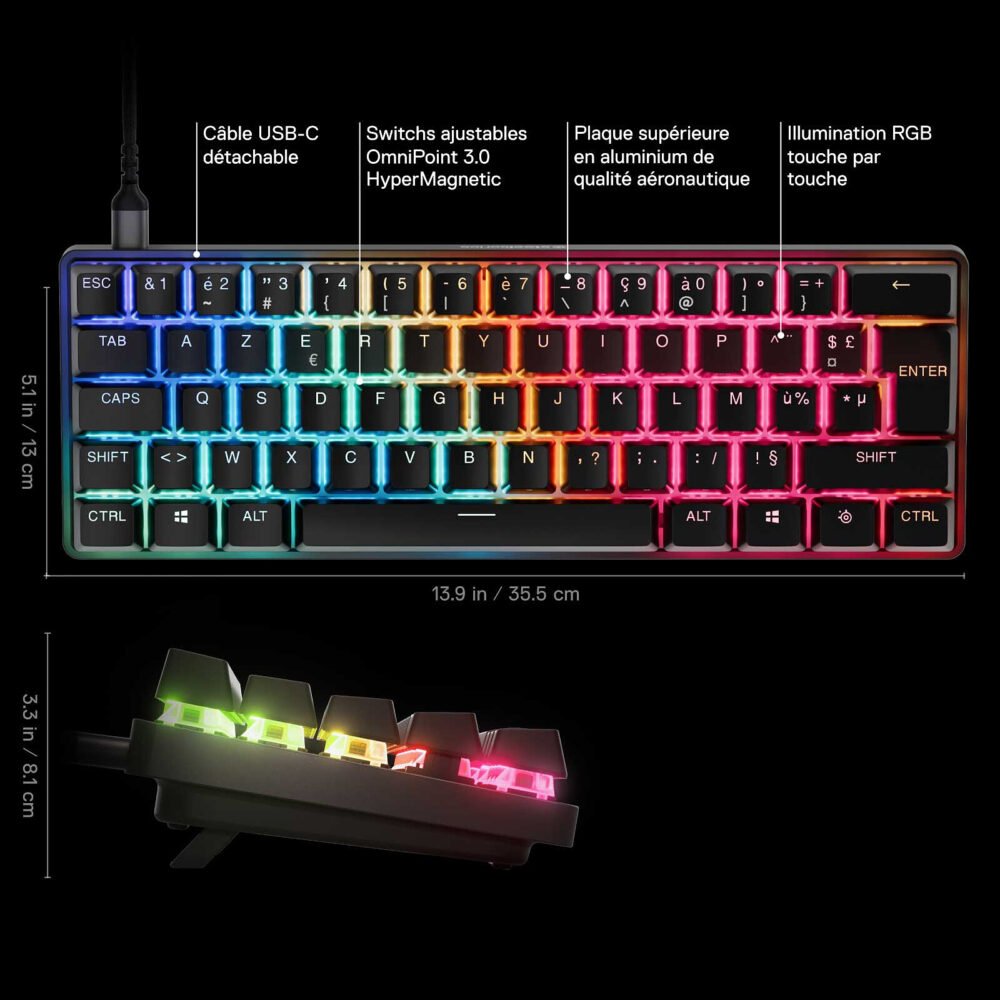 SteelSeries Apex Pro Mini Gen 3 (Noir)