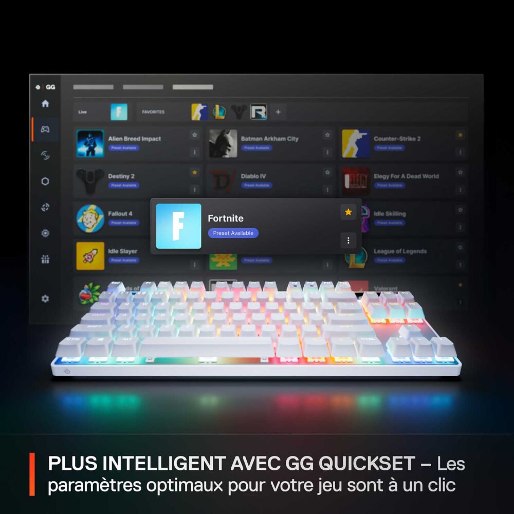 SteelSeries Apex Pro TKL Gen 3 (Blanc)