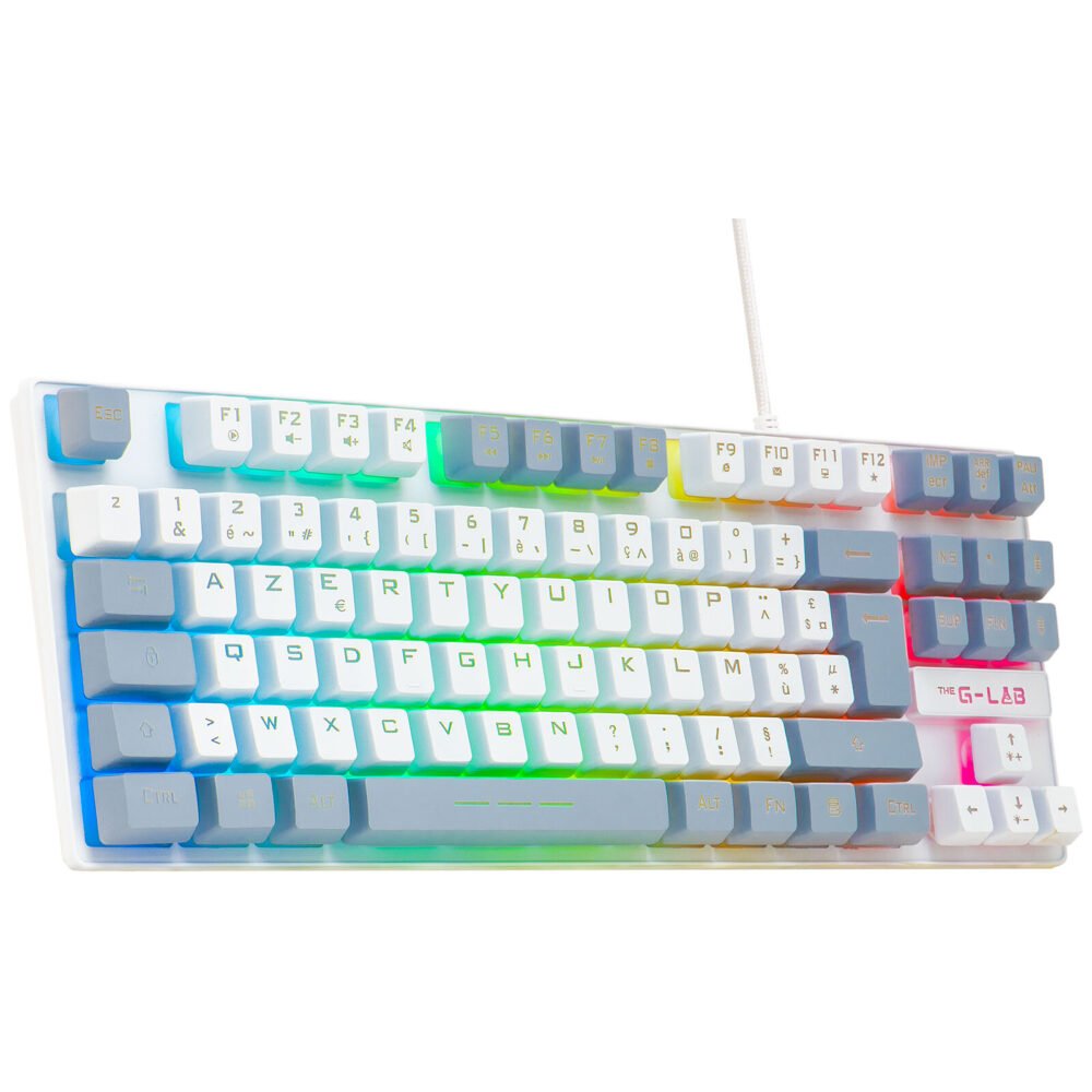 The G-Lab Keyz Caesium TKL (Blanc/Gris)