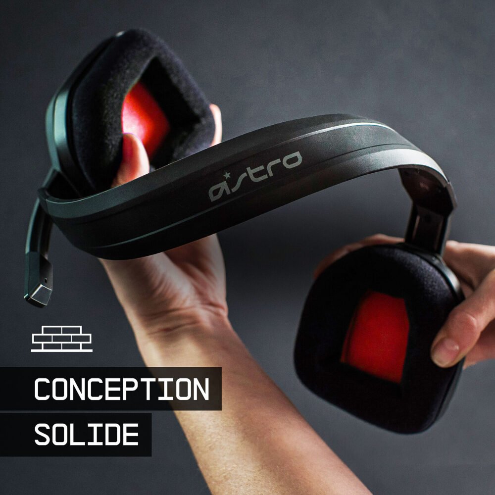 Astro A10 Gris/Rouge (PC/Mac/Xbox One/PlayStation 4/Switch/Mobiles)