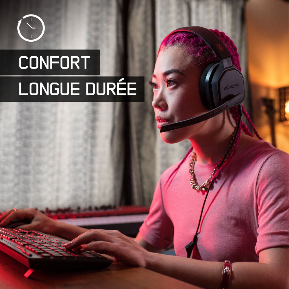 Astro A10 Gris/Rouge (PC/Mac/Xbox One/PlayStation 4/Switch/Mobiles)