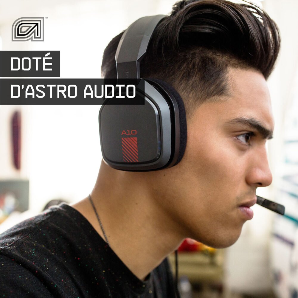 Astro A10 Gris/Rouge (PC/Mac/Xbox One/PlayStation 4/Switch/Mobiles)