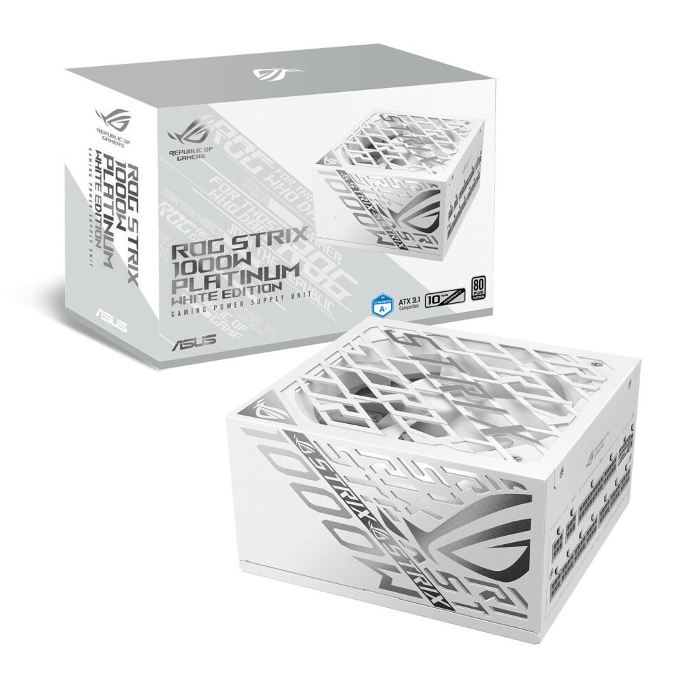 ASUS ROG Strix 1000W Platinum White Edition 1 ASUS ROG Strix 1000W Platinum White Edition