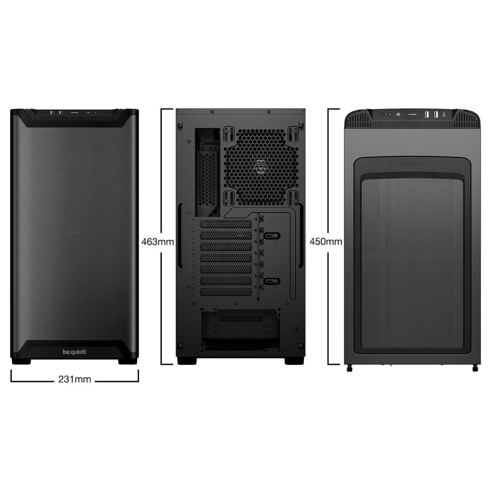 be quiet! Pure Base 501 Airflow Window - Noir