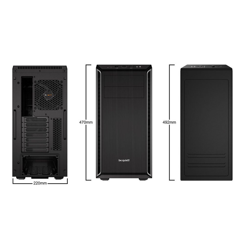 be quiet! Pure Base 600 (Noir/Argent)