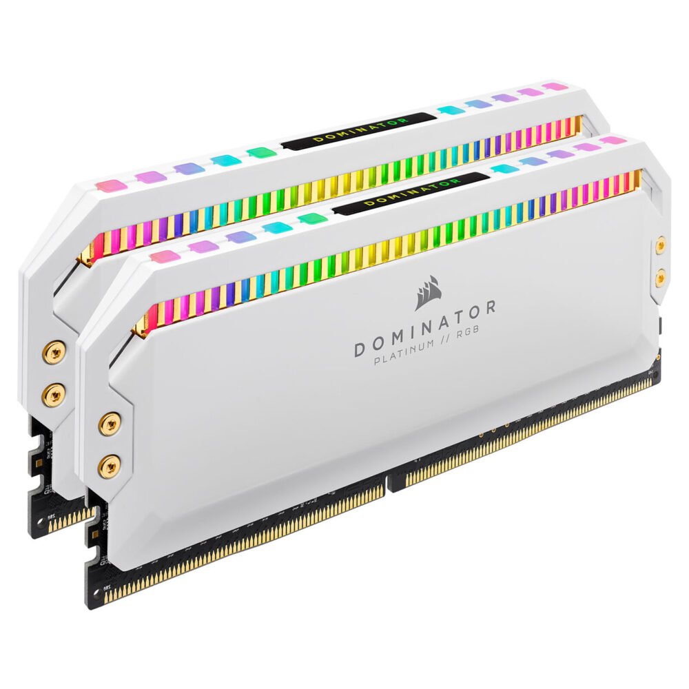 Corsair Dominator Platinum RGB 32 Go (2 x 16 Go) DDR4 3600 MHz CL18 - Blanc