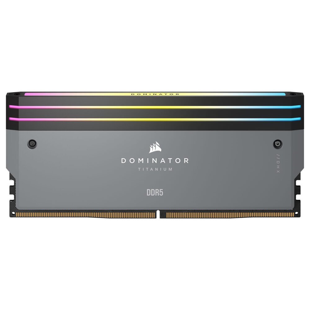 Corsair Dominator Titanium DDR5 RGB 32 Go (2 x 16 Go) 6000 MHz CL30 - Gris