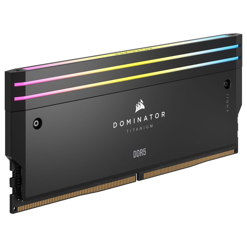 Corsair Dominator Titanium DDR5 RGB 32 Go (2 x 16 Go) 6400 MHz CL32 - Noir