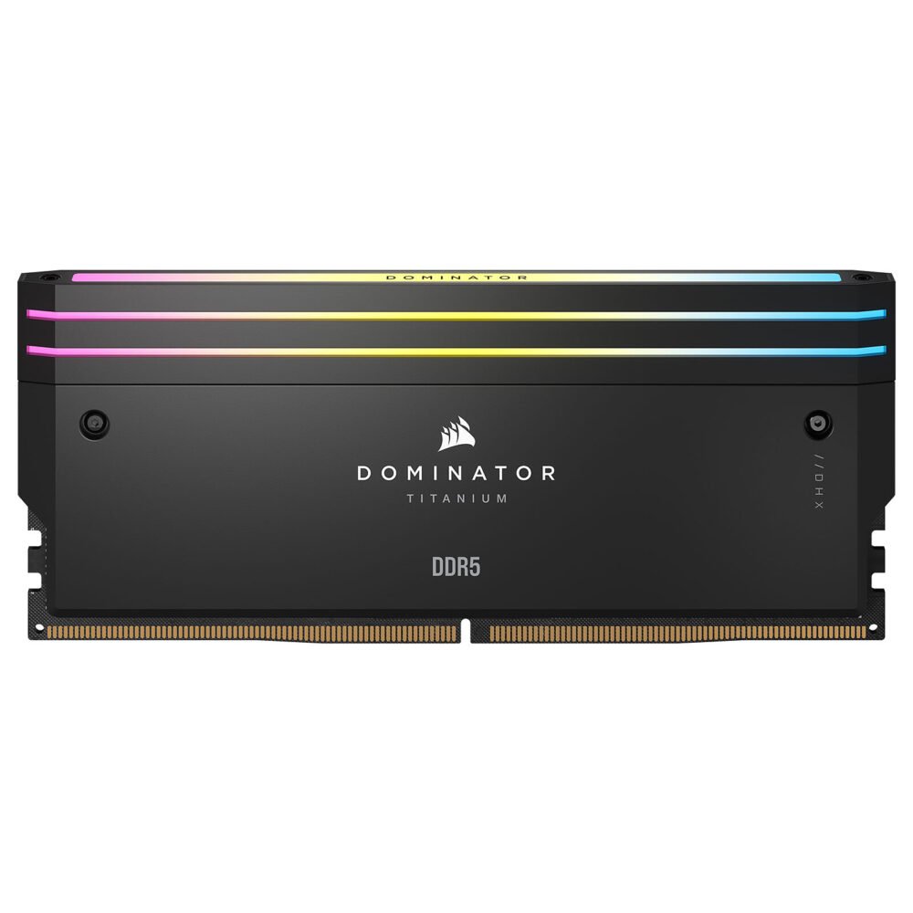 Corsair Dominator Titanium DDR5 RGB 32 Go (2 x 16 Go) 7200 MHz CL34 - Noir