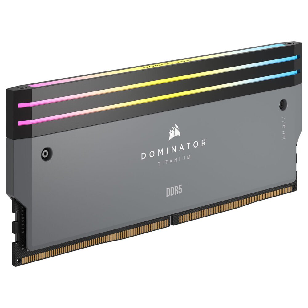 Corsair Dominator Titanium DDR5 RGB 64 Go (2 x 32 Go) 6000 MHz CL30 - Gris