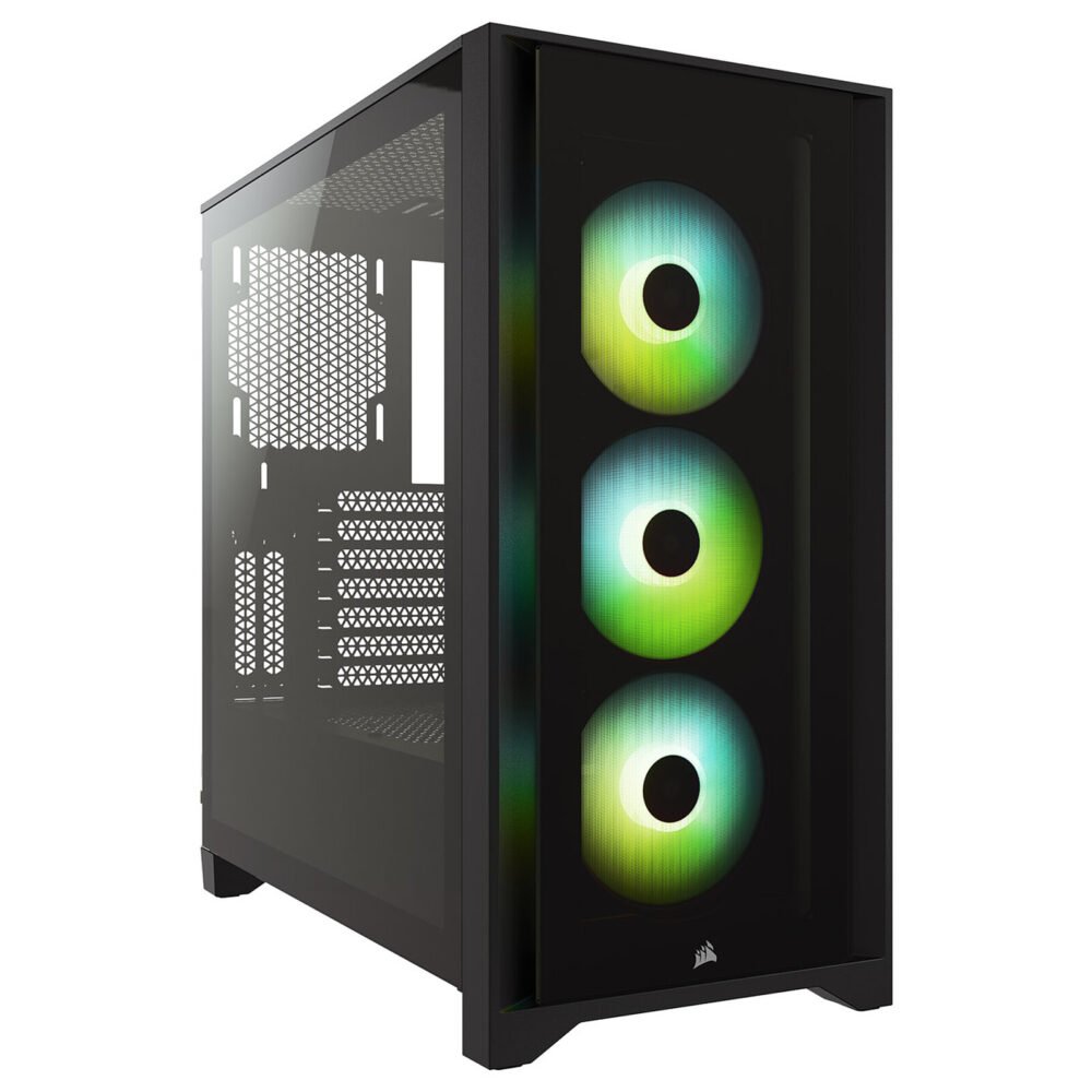 Corsair iCUE 4000X RGB Tempered Glass (Noir) 1 Corsair iCUE 4000X RGB Tempered Glass (Noir)