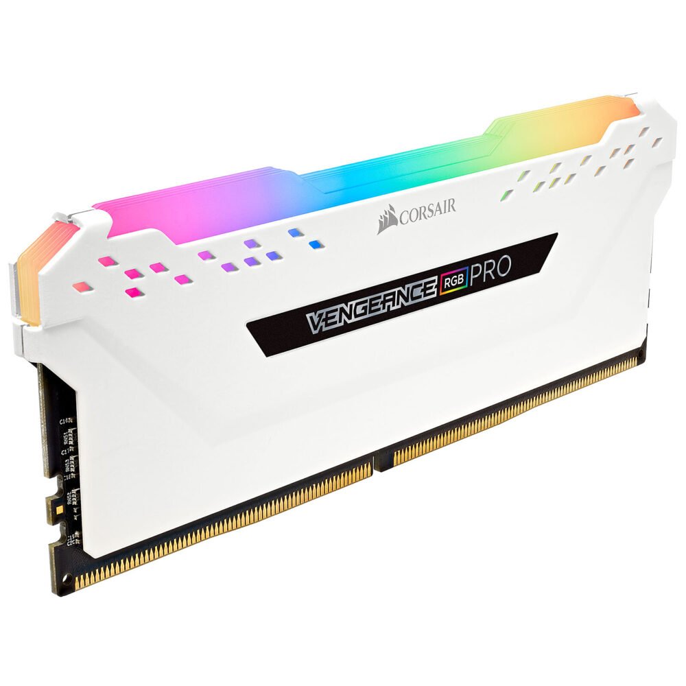 Corsair Vengeance RGB PRO Series 16 Go (2x 8 Go) DDR4 3200 MHz CL16 Blanc