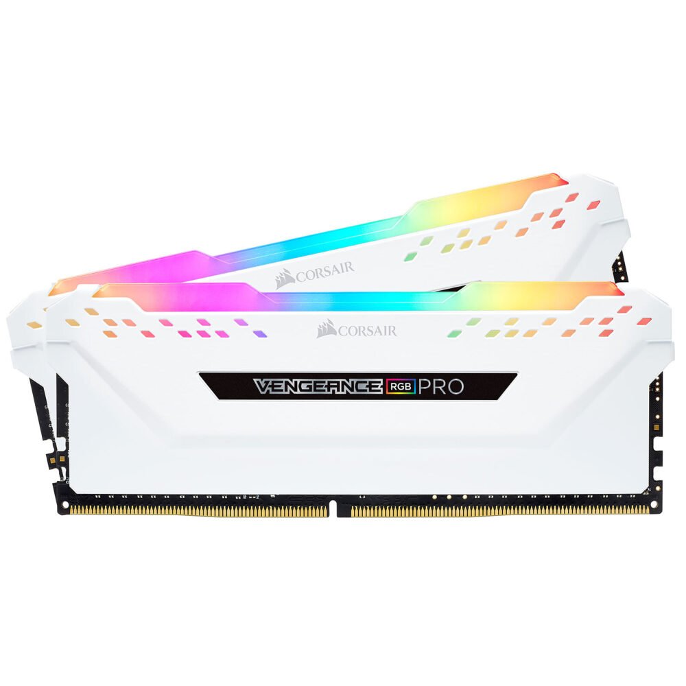 Corsair Vengeance RGB PRO Series 16 Go (2x 8 Go) DDR4 3200 MHz CL16 Blanc