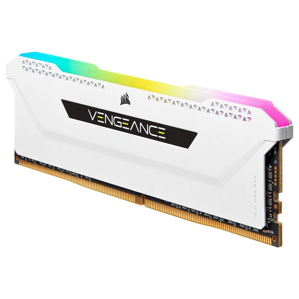 Corsair Vengeance RGB PRO SL Series 16 Go (2 x 8 Go) DDR4 3600 MHz CL18 - Blanc