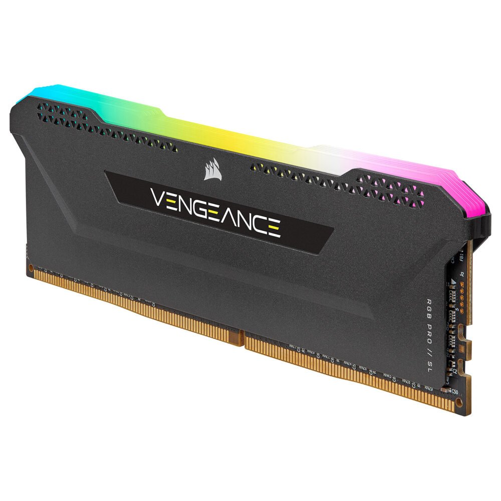 Corsair Vengeance RGB PRO SL Series 32 Go (2 x 16 Go) DDR4 3200 MHz CL16 - Noir