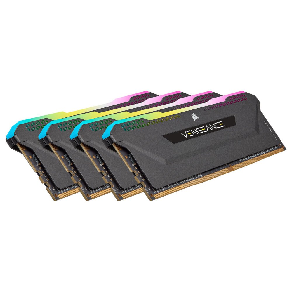 Corsair Vengeance RGB PRO SL Series 32 Go (4 x 8 Go) DDR4 3200 MHz CL16 - Noir