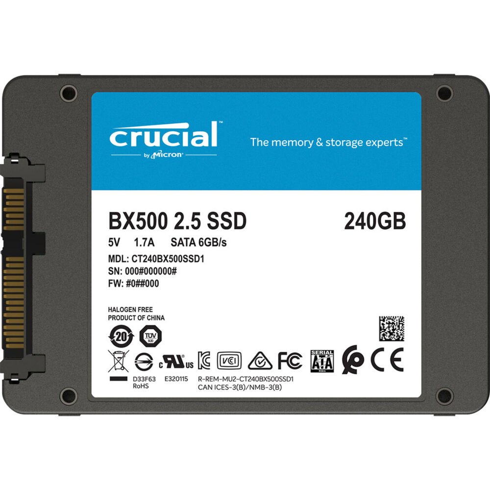 Crucial BX500 240 Go (x 10)