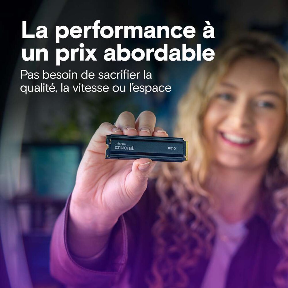 Crucial P510 1 To 2280 - Avec dissipateur