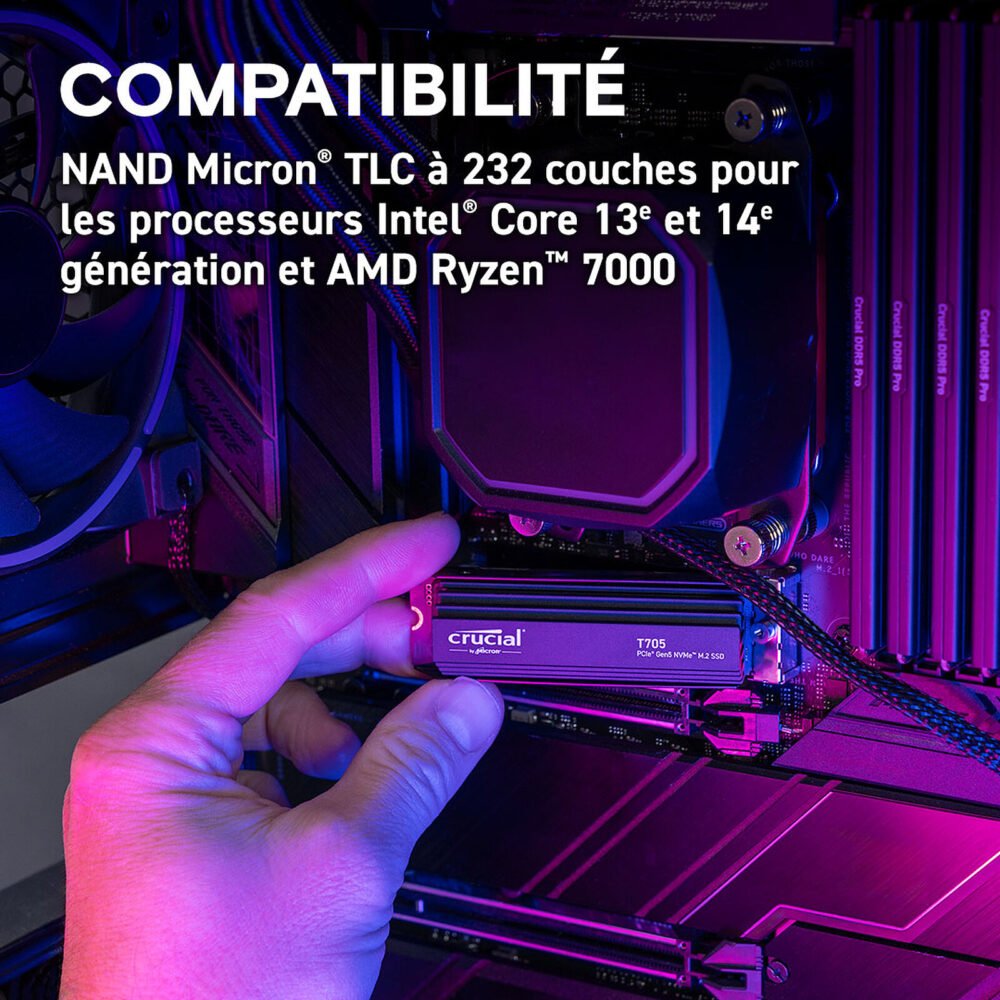 Crucial T705 4 To - Avec dissipateur