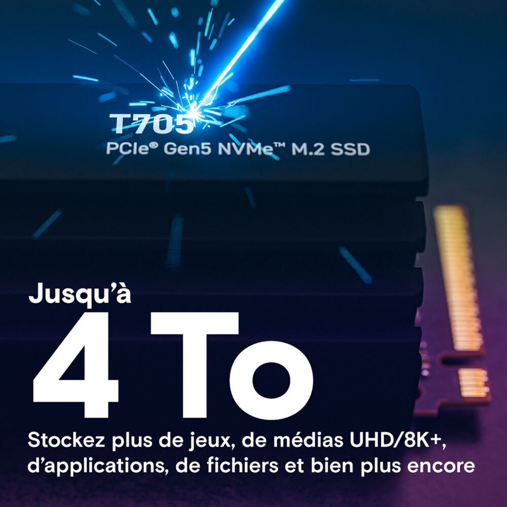 Crucial T705 4 To - Avec dissipateur