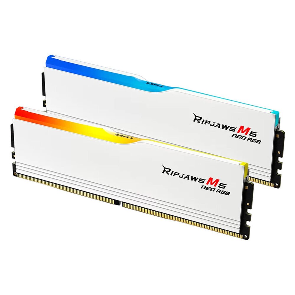 G.Skill Ripjaws M5 Neo RGB 32 Go (2 x 16 Go) DDR5 6000 MHz CL28 - Blanc