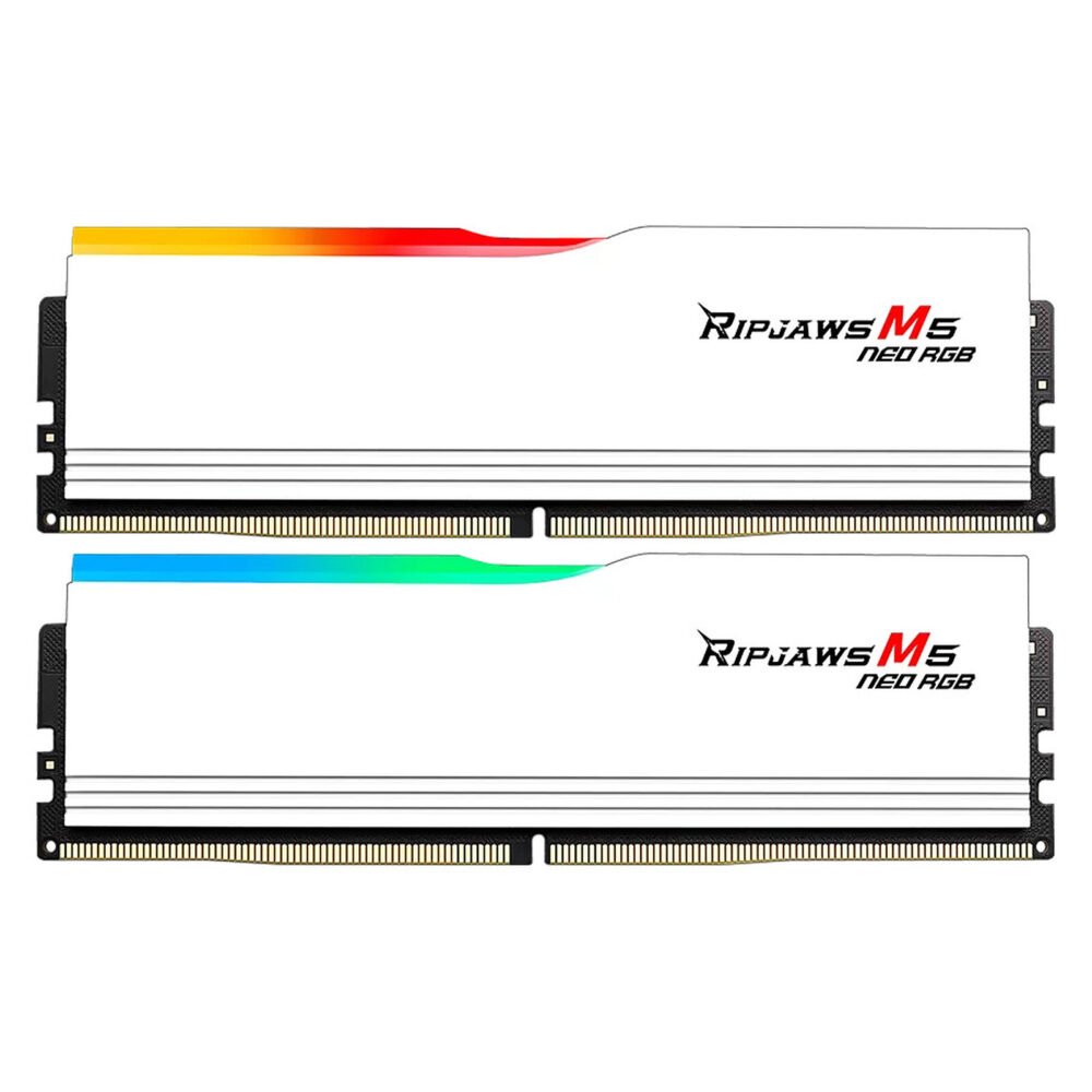 G.Skill Ripjaws M5 Neo RGB 32 Go (2 x 16 Go) DDR5 6000 MHz CL30 - Blanc