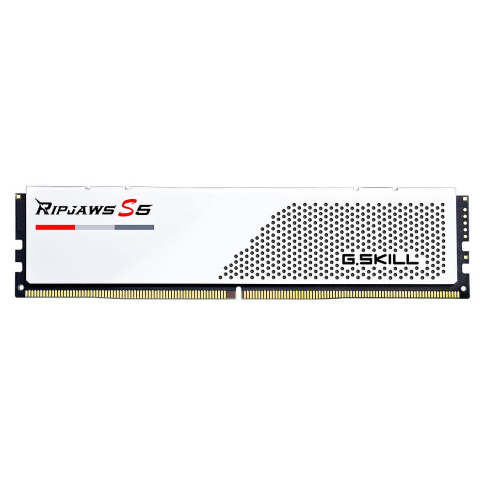 G.Skill RipJaws S5 Low Profile 48 Go (2 x 24 Go) DDR5 6000 MHz CL30 - Blanc