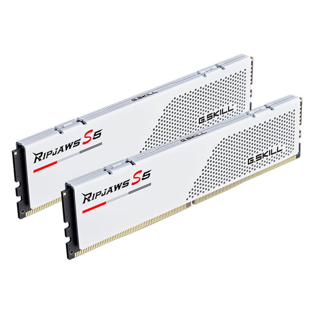 G.Skill RipJaws S5 Low Profile 48 Go (2 x 24 Go) DDR5 6000 MHz CL30 - Blanc