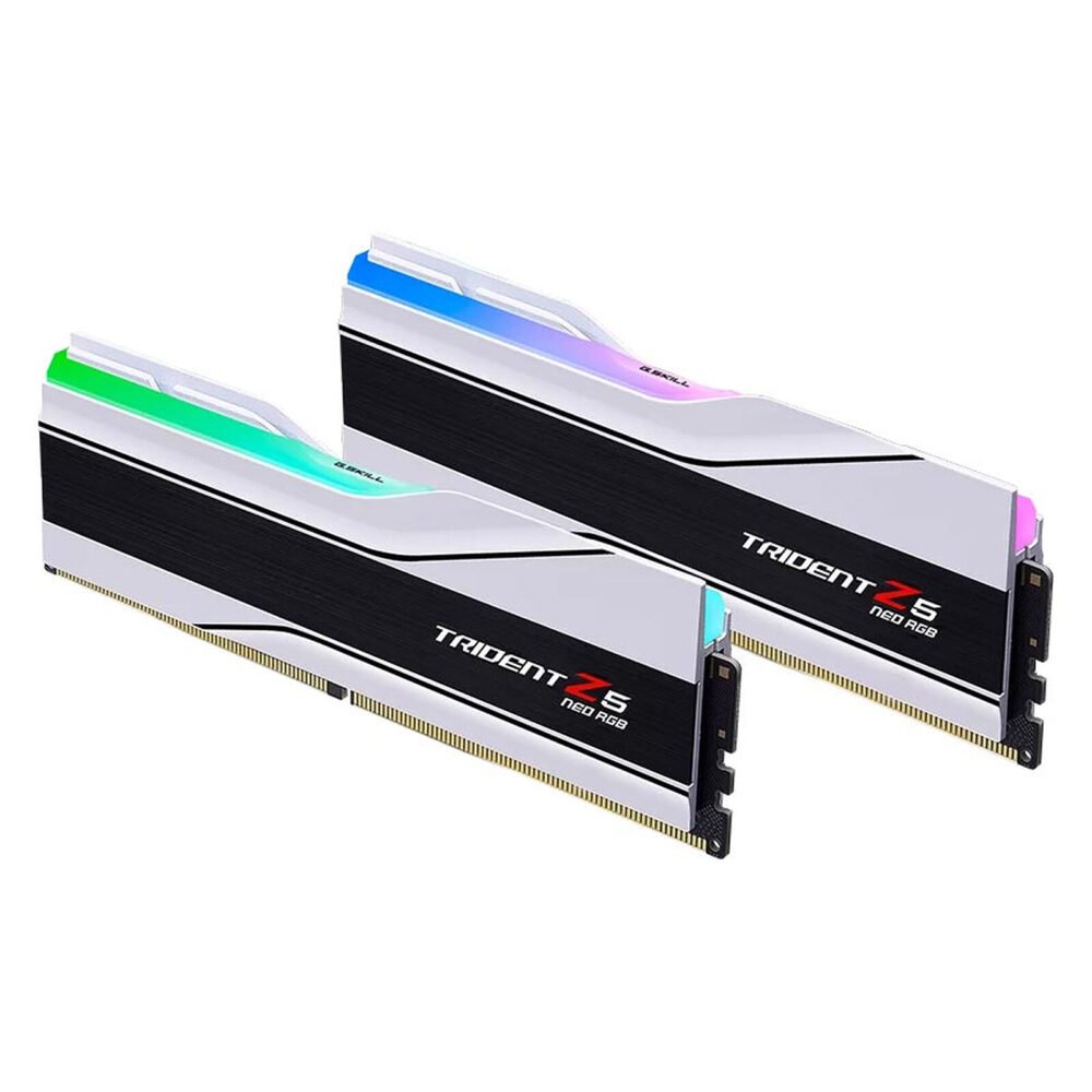 G.Skill Trident Z5 Neo RGB Series 96 Go (2x 48 Go) DDR5 6000 MHz CL28 - Blanc