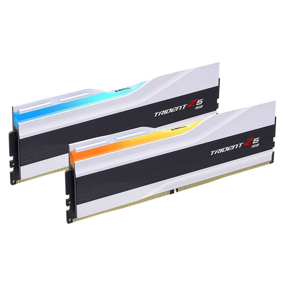 G.Skill Trident Z5 RGB 32 Go (2 x 16 Go) DDR5 6400 MHz CL32 - Blanc