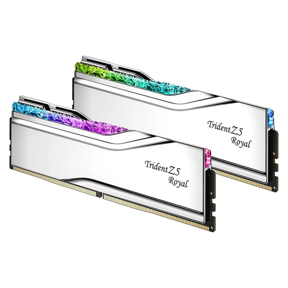 G.Skill Trident Z5 Royal 32 Go (2 x 16 Go) DDR5 7200 MHz CL34 - Argent