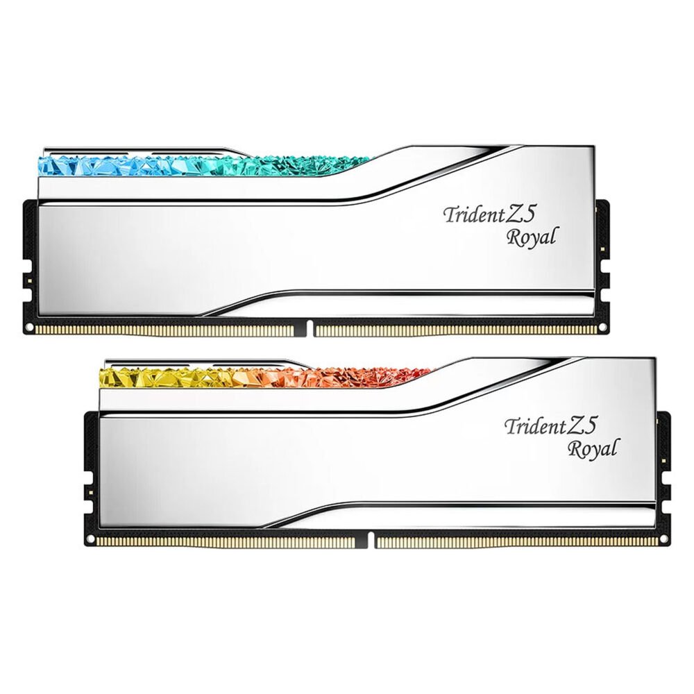 G.Skill Trident Z5 Royal 32 Go (2 x 16 Go) DDR5 8000 MHz CL38 - Argent