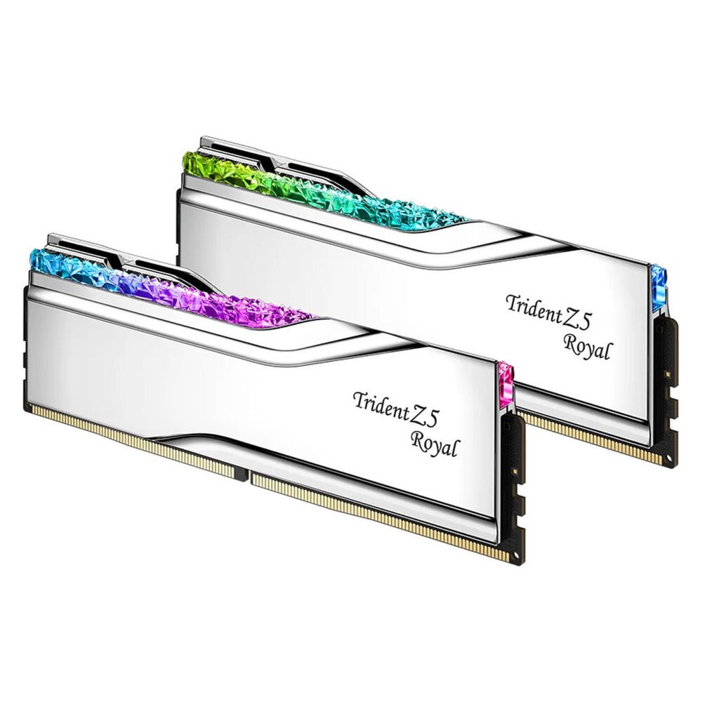 G.Skill Trident Z5 Royal 48 Go (2 x 24 Go) DDR5 8000 MHz CL38 - Argent