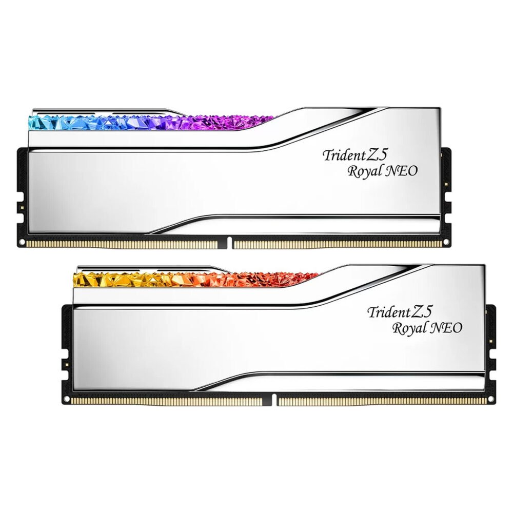 G.Skill Trident Z5 Royal Neo 64 Go (2 x 32 Go) DDR5 6000 MHz CL28 - Argent