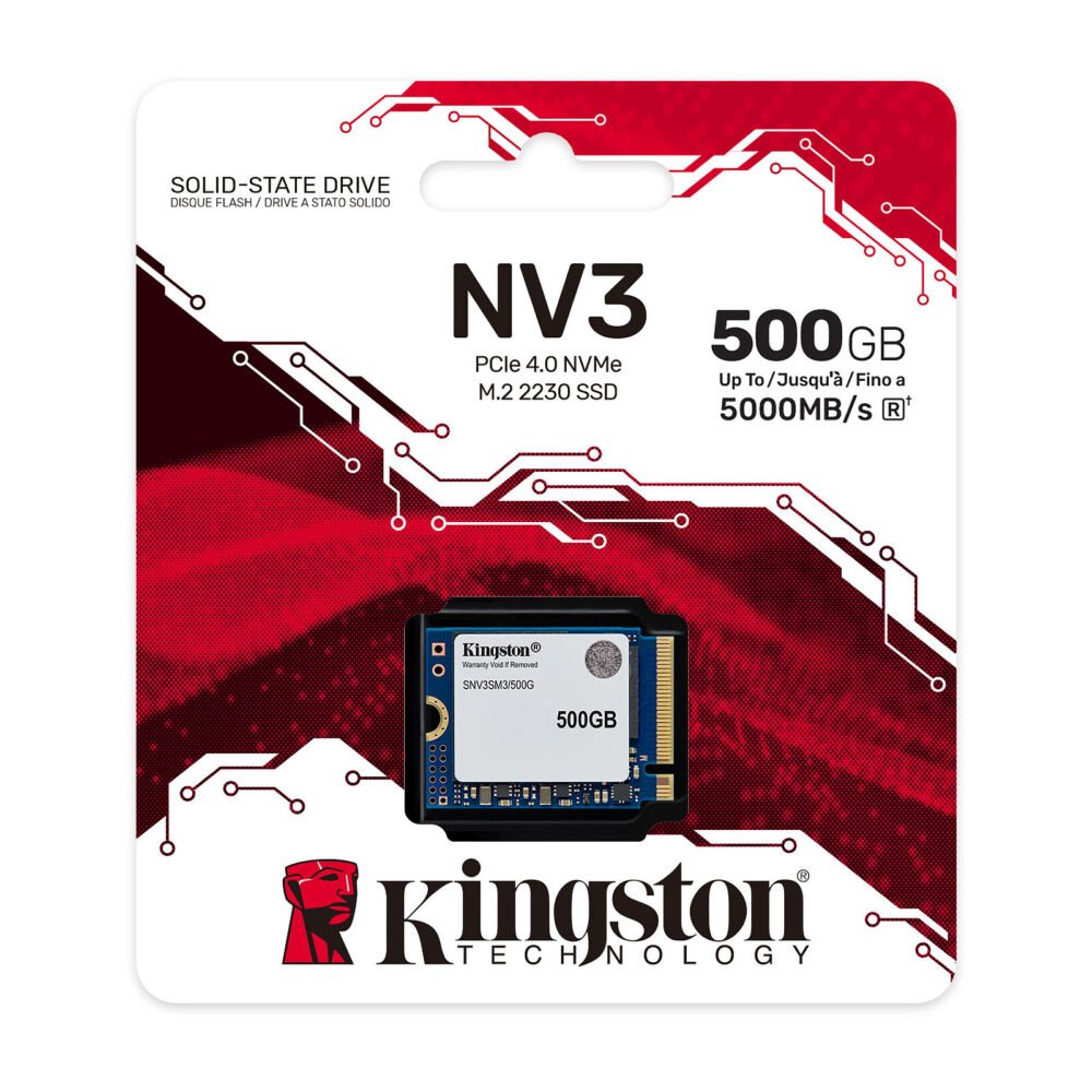 Kingston SSD NV3 M.2 2230 500 Go