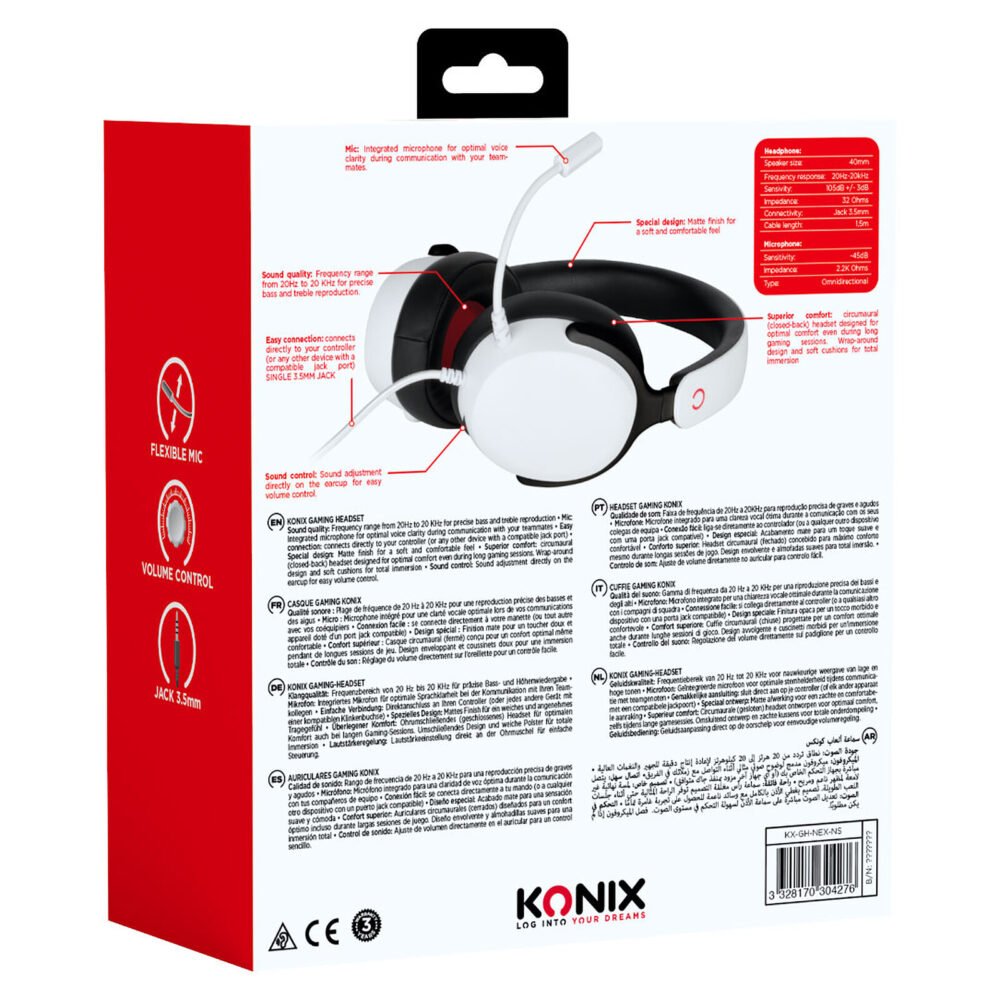 Konix Casque gaming Nexus pour Switch