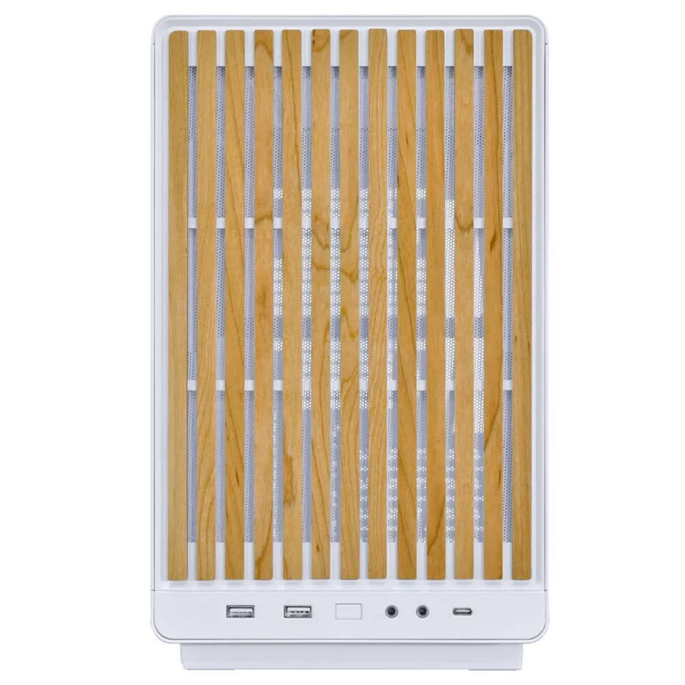 Lian Li A3-mATX Glass (Blanc/Bois Foncé)