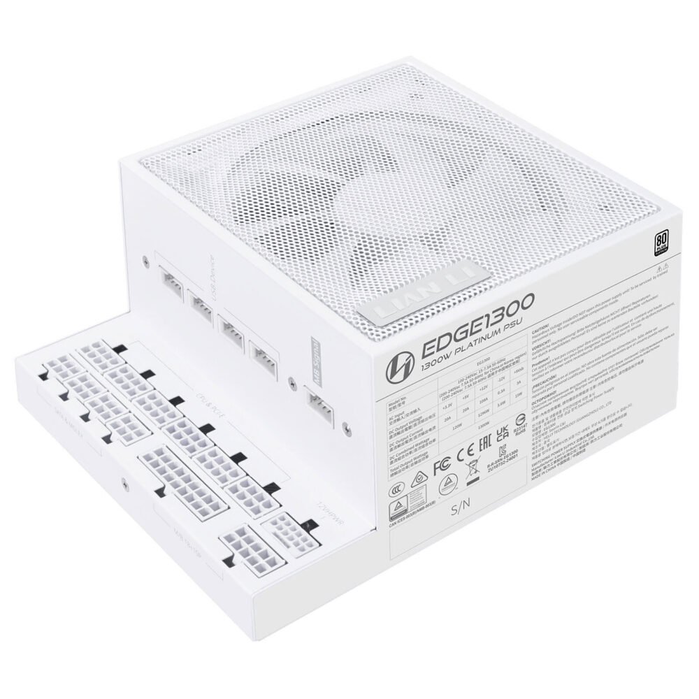 Lian Li Edge 1300W 80PLUS Platinum - Blanc