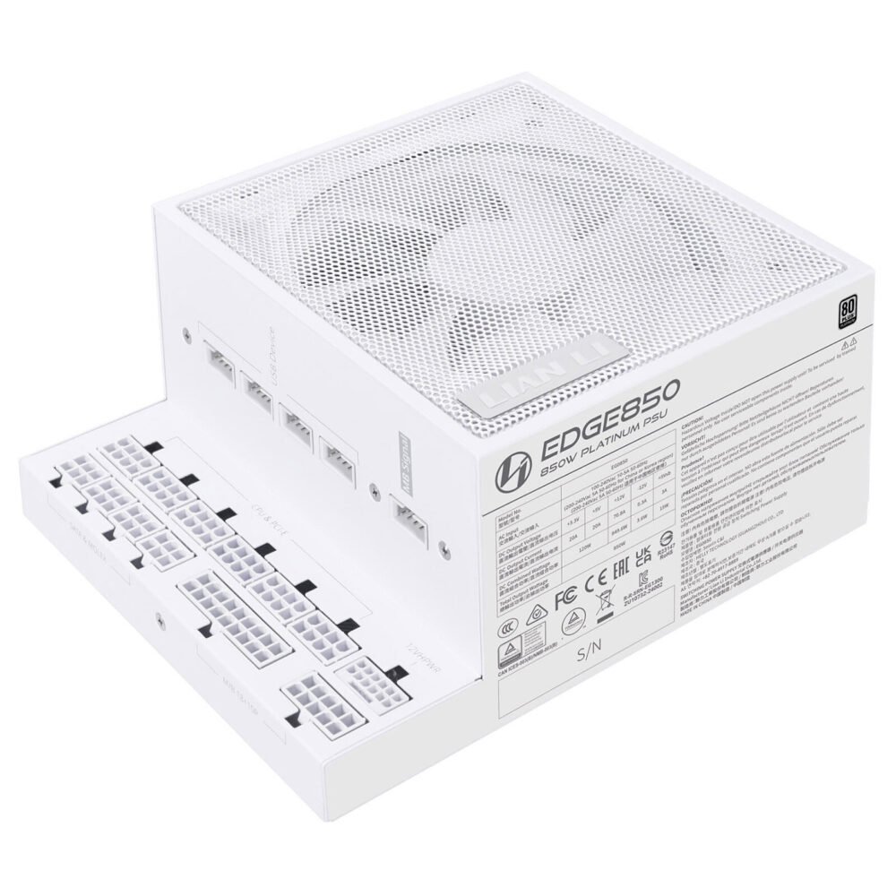 Lian Li Edge 850W 80PLUS Platinum - Blanc