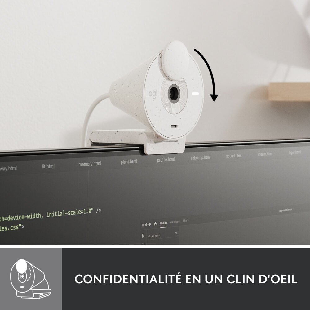Logitech BRIO 300 (Blanc Cassé)