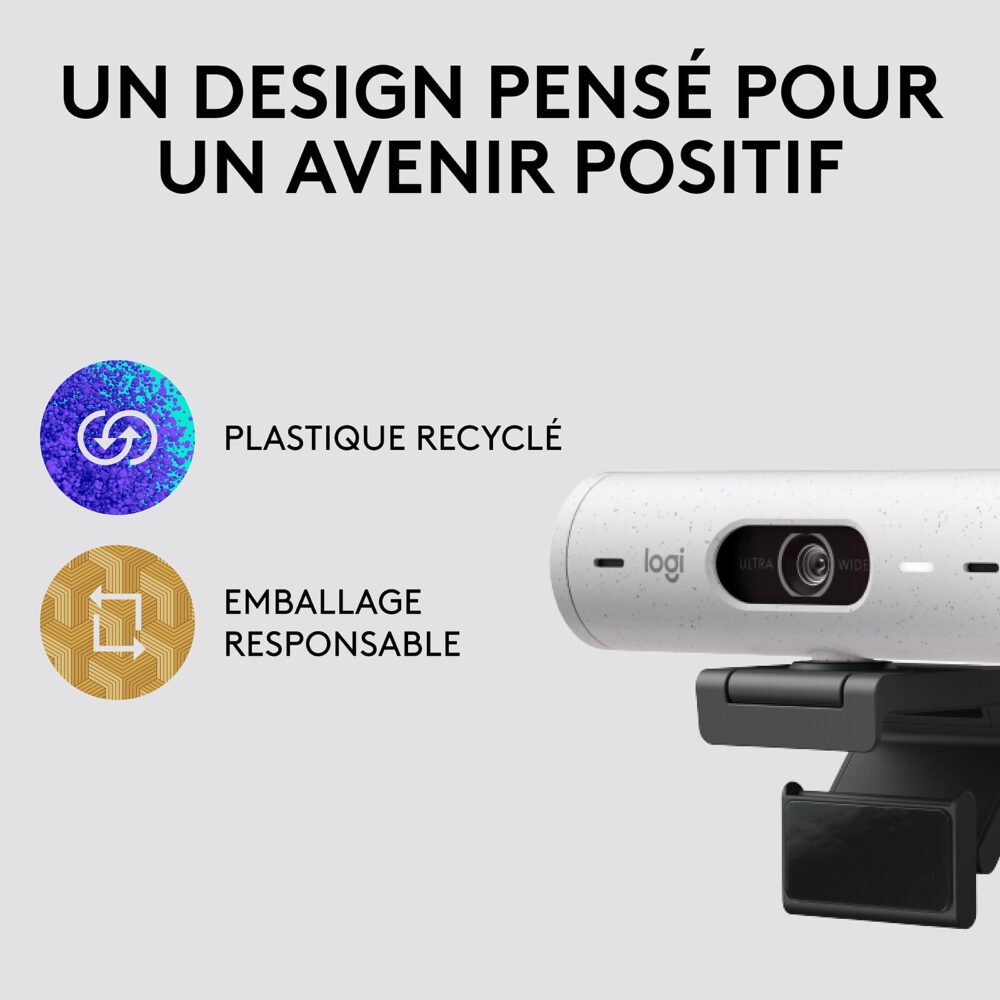 Logitech BRIO 500 Blanc